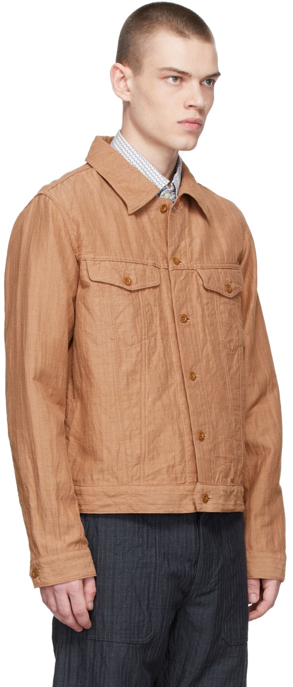 ts(s) Brown Dobby Herringbone Jacket