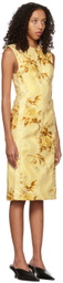 Kwaidan Editions Yellow Floral Midi Dress