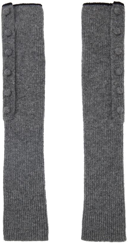Photo: Y's Gray Slit Arm Warmers