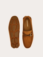 Ferragamo Mens Gancini ornament driver in Brown