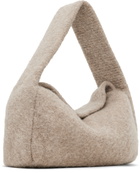Lauren Manoogian Taupe Knit Baguette Bag