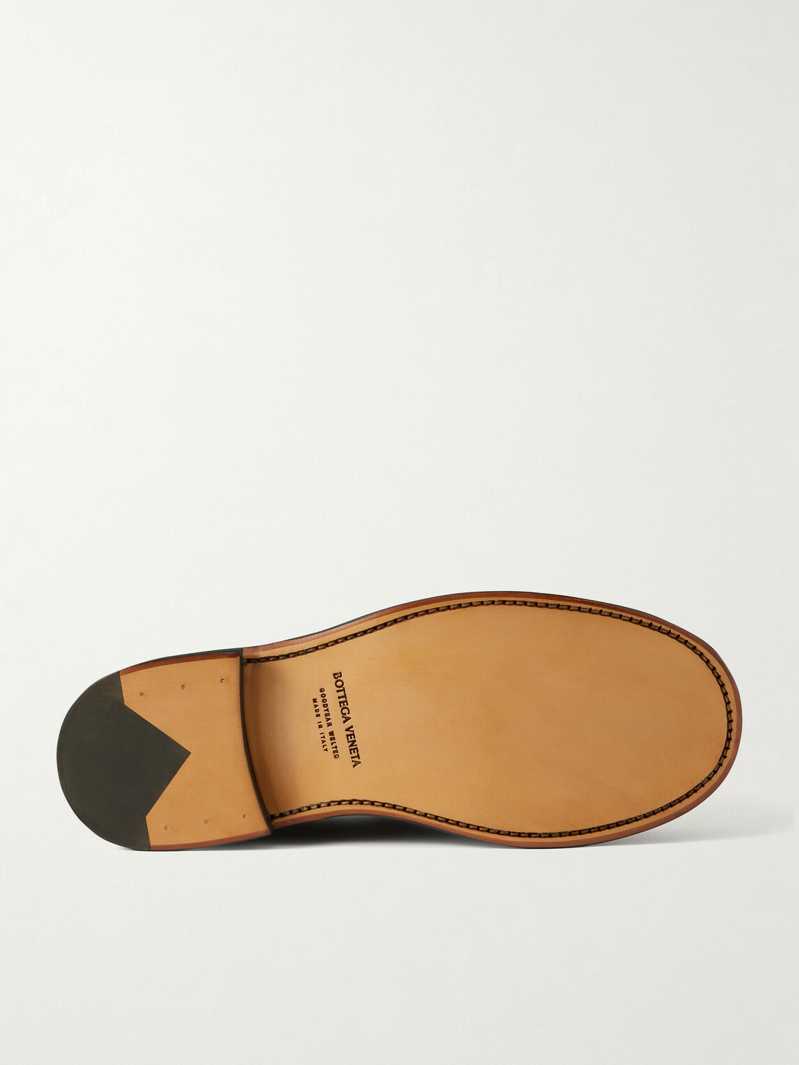 Bottega Veneta - James Woven Leather Penny Loafers - Orange