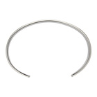 Maison Margiela Silver Polished Bangle Bracelet