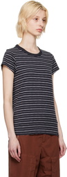 rag & bone Black Striped T-Shirt