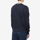 Thom Browne Men's Engineered Stripe Crew Sweat in Navy