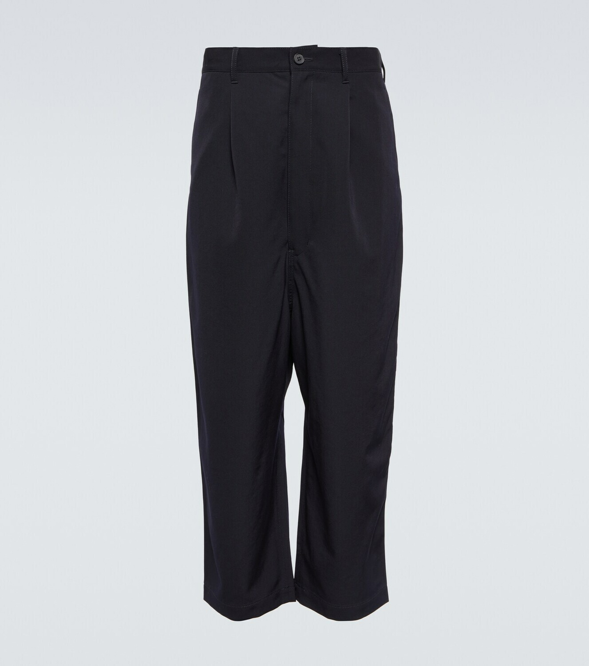 Comme des Garçons Homme High-rise cropped wool pants