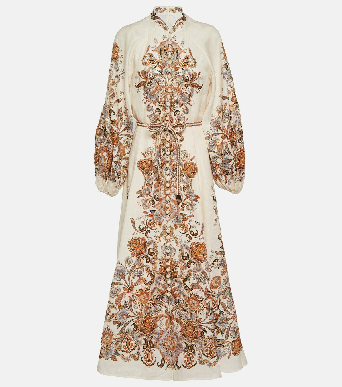 Zimmermann Devi paisley linen midi dress