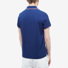 Moncler Men's Classic Logo Polo Shirt in Blue