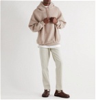 Remi Relief - Oversized Wool-Blend Fleece Hoodie - Neutrals