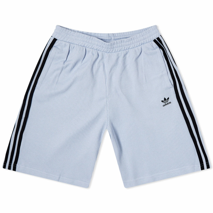 Photo: Adidas Women's 3-Stripe Bermuda Short in Blue Dawn