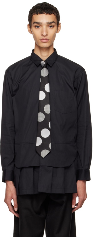 Photo: Comme des Garçons Shirt Black Layered Shirt