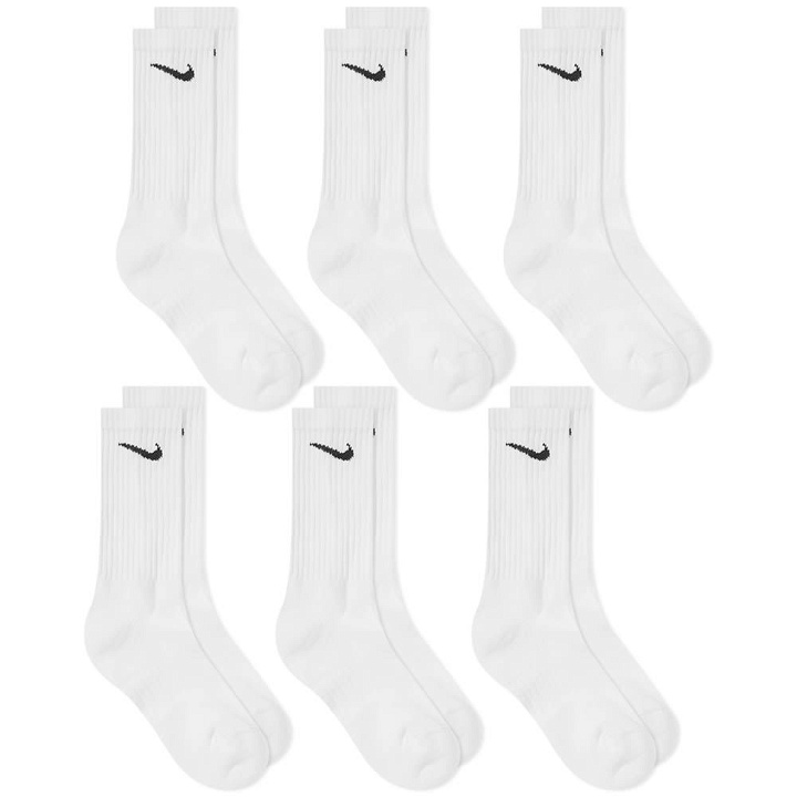 Photo: Nike Cotton Cushion Crew Sock - 6 Pack