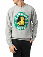 MC2 Saint Barth Man Sweater With Starducks Coffee Print