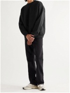 Jeanerica - Louis Organic Loopback Cotton-Jersey Sweatshirt - Black