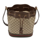 Gucci Brown GG Supreme Ophidia Bucket Bag
