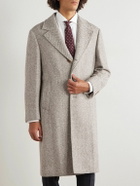 Brunello Cucinelli - Heringbone Woven Coat - Neutrals