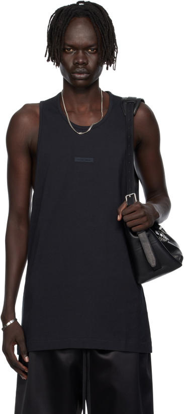 Photo: Fear of God ESSENTIALS Black Vintage Fit Tank Top
