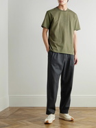 LOEWE - Logo-Embroidered Cotton-Jersey T-Shirt - Green