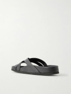 TOM FORD - Woven Leather Sandals - Black