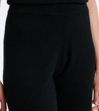 Jardin des Orangers Virgin wool and cashmere wide-leg pants