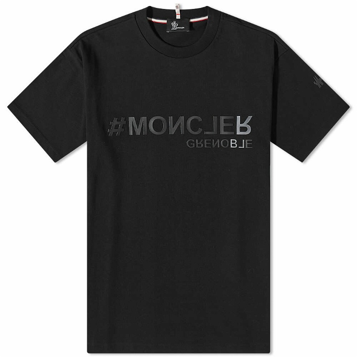 Photo: Moncler Grenoble Men's Logo T-Shirt in Black