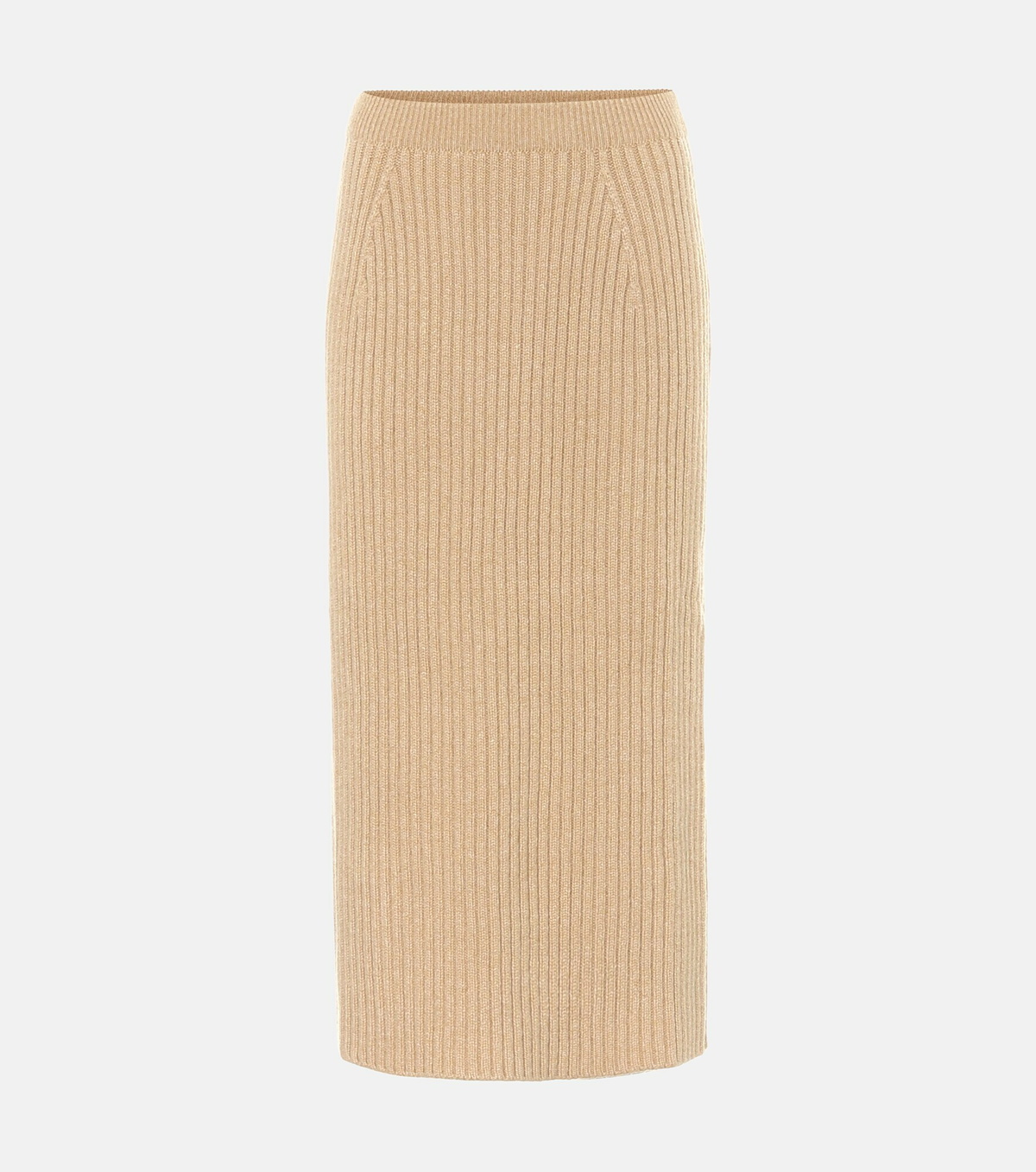 Loro Piana - Tribeca ribbed-knit cashmere midi skirt