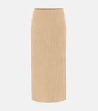Loro Piana - Tribeca ribbed-knit cashmere midi skirt