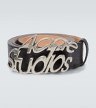 Acne Studios Logo leather belt