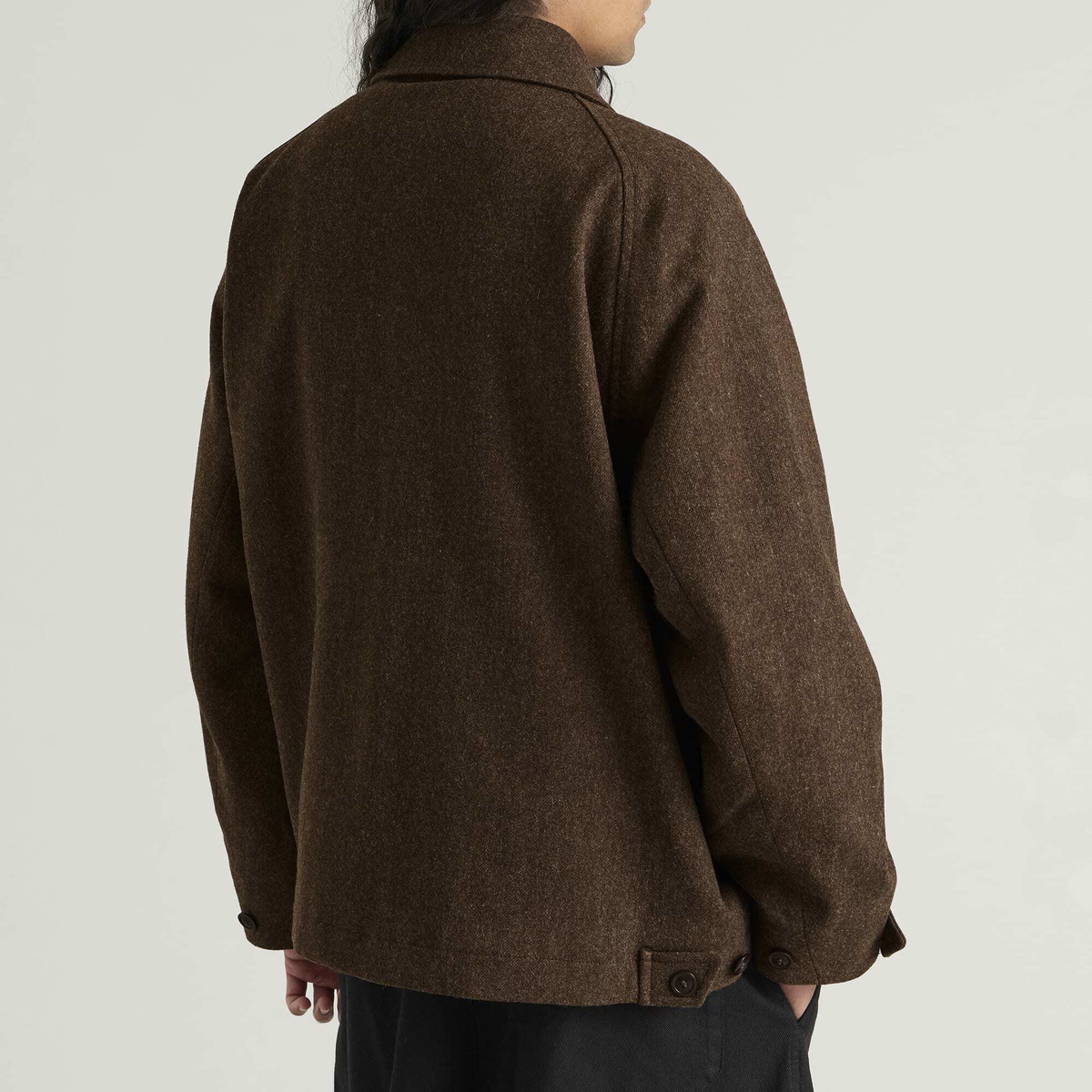YMC Men's Melton Wool Harrison Jacket in Brown