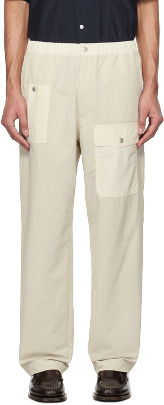 Photo: nanamica Beige Wide Cargo Pants
