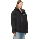 AAPE by A Bathing Ape Black AAPEUNVS Moonface Hooded Down Jacket