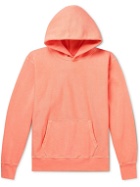 Les Tien - Garment-Dyed Cotton-Jersey Hoodie - Orange