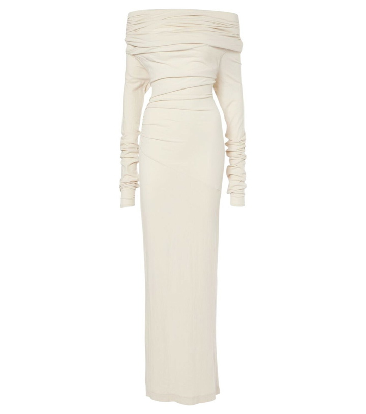 Photo: Entire Studios Off-shoulder jersey maxi dress