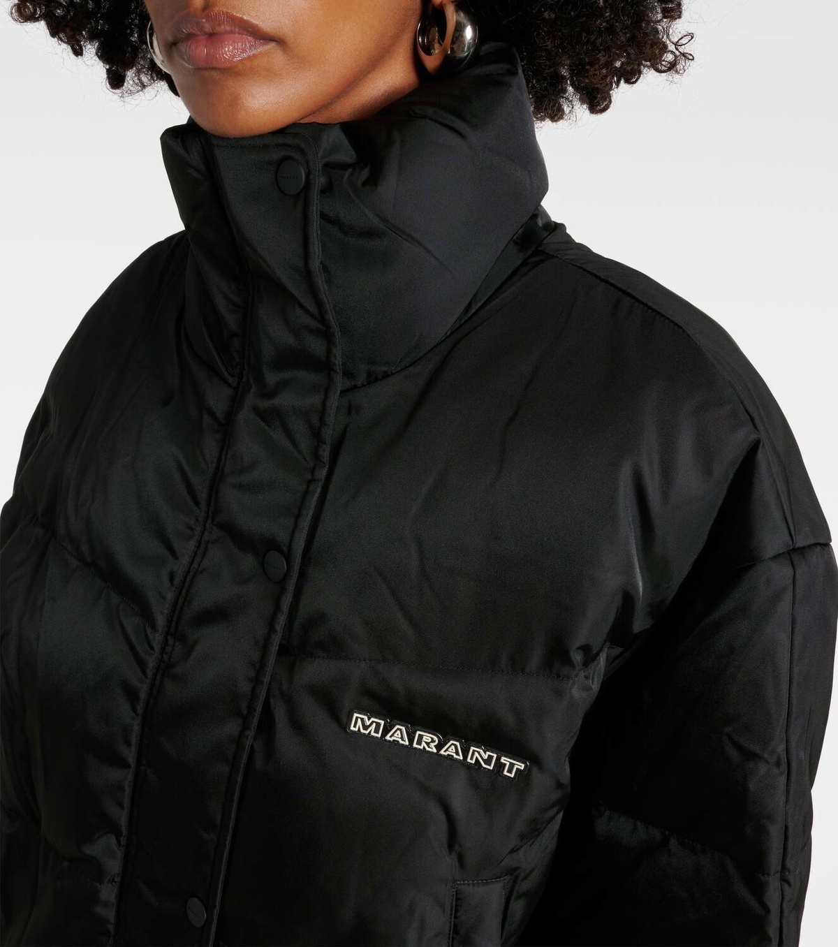 Marant Etoile Telia satin puffer jacket