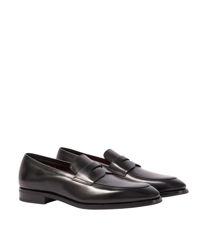 Photo: Santoni Leather penny loafers