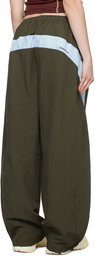 OPEN YY Khaki Color Block Lounge Pants