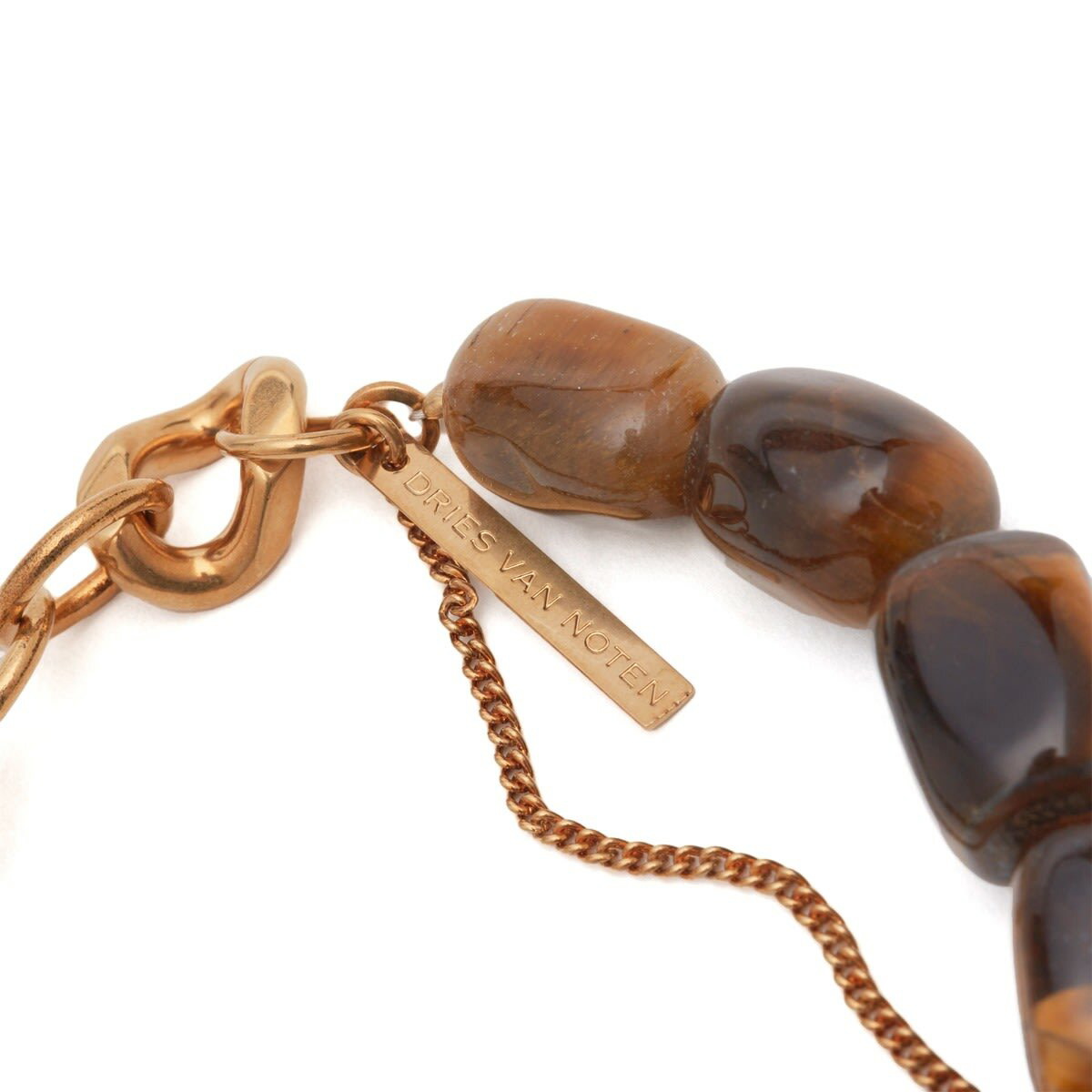 アクセサリー dries van noten chain link bracelet Dries Van Noten Contrast Chain Bracelet en Silver pour homme