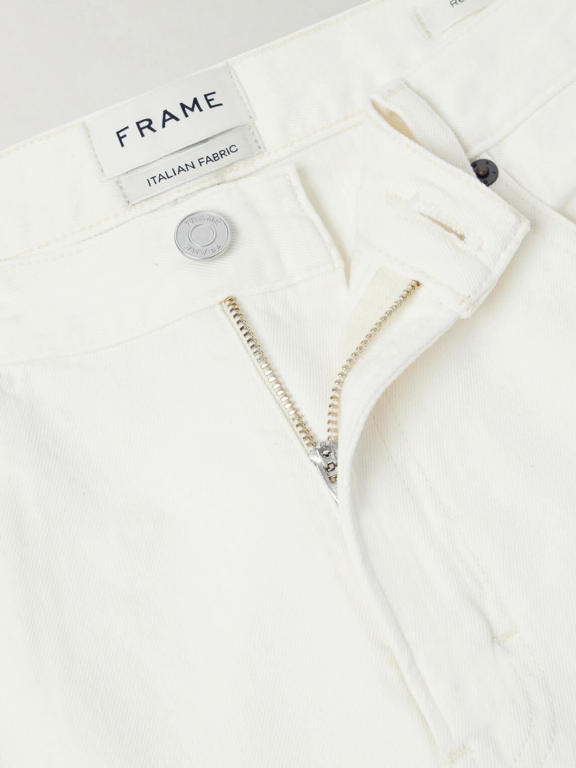 FRAME - Straight-Leg Jeans - White