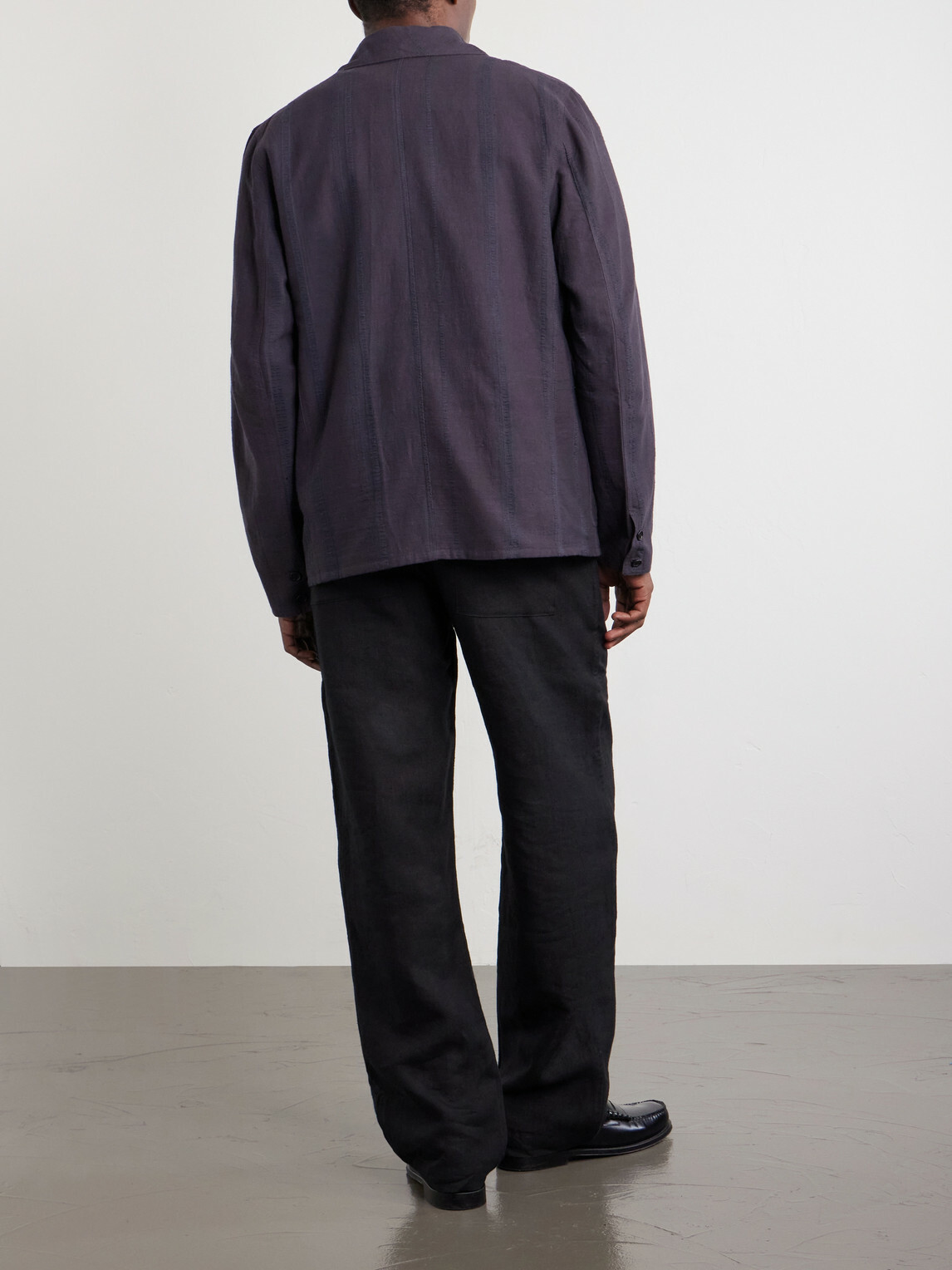 Kardo - Somesh Checked Cotton Blazer - Black