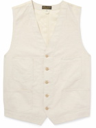 RRL - Cotton and Linen-Blend Canvas Waistcoat - Neutrals