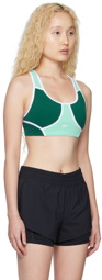 Reebok Classics Green Lux Racer Sports Bra