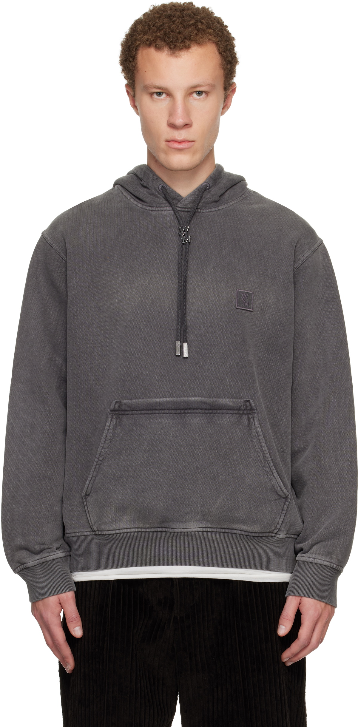 WOOYOUNGMI Gray Back Logo Hoodie