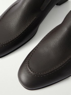 Manolo Blahnik - Truro Full-Grain Leather Loafers - Brown