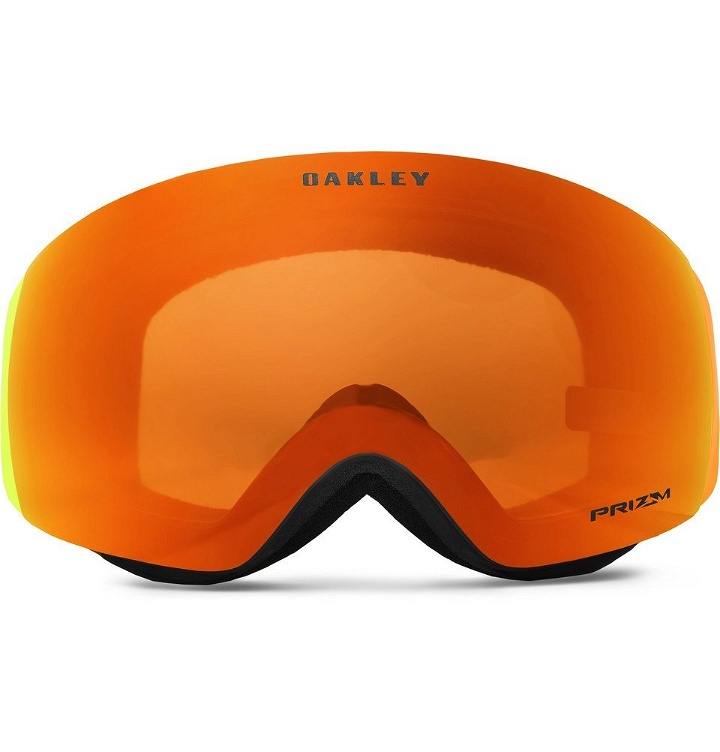 Photo: Oakley - Flight Deck XM Harmony Fade Rimless Prizm Ski Goggles - Men - Bright orange