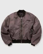 ØLÅF RETRO LOGO BOMBER JACKET Brown Women