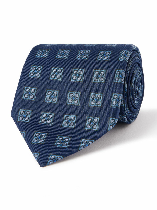Photo: Drake's - HIM 8cm Printed Silk Tie