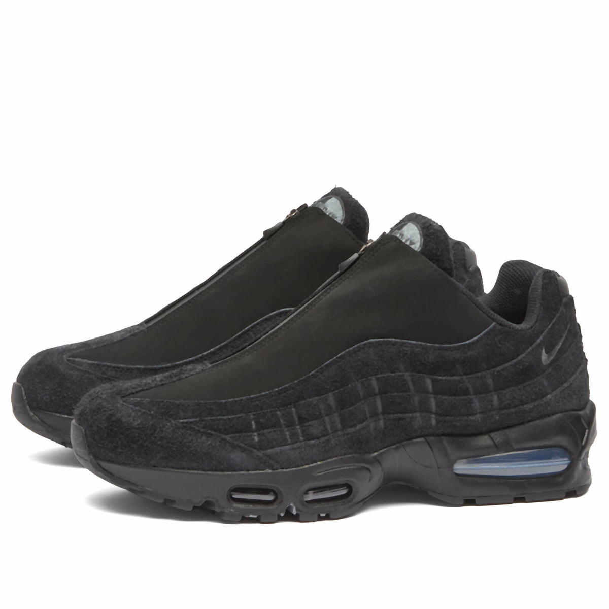 Nike Air Max 95 Big Bubble Zip Sneaker in Black/Anthracite Metalic Cool Grey/White