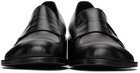 AMOMENTO Black Round Penny Loafers