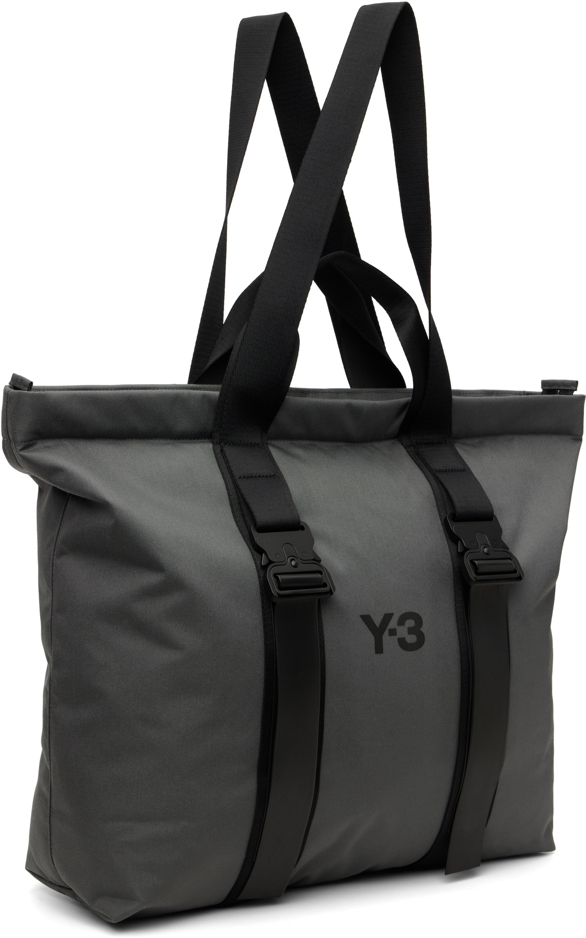 Y-3 Gray Shopper Tote