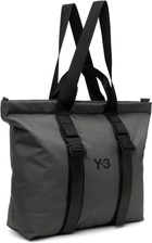 Y-3 Gray Shopper Tote